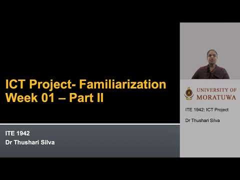 Week 01 - ICT Project - Familiarization