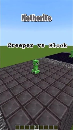How Many Blocks Can a Creeper Explode? 💥 Minecraft#minecraft #shorts