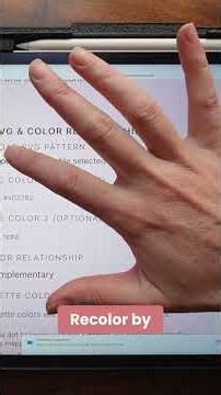 Recolor by Relationship: Choose a Base Color, Get New Colorways #ipadart #freetool