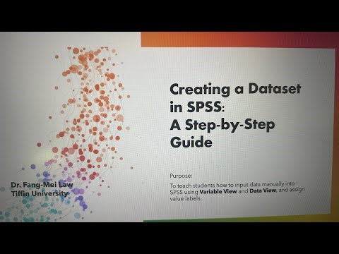 [SPSS] Creating a Dataset in SPSS: A Step-by-Step Guide/Fang-Mei Law/Tiffin University 5-9-2025