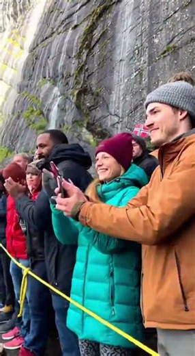 Don’t Blink 😳 Insane Cliff Dive!