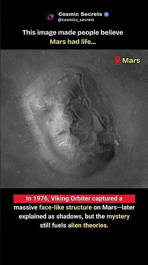 The “Face on Mars” Mystery Explained 🤯 #shorts #spacefacts #viral #viral #earth #trending #space
