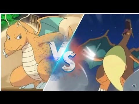 Pokemon Charizard VS dragonite battle full