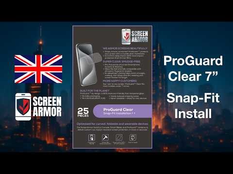 Installation Guide for ScreenArmor's ProGuard Clear 7"