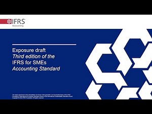 Webcast: Overview of IFRS for SMEs Accounting Standard consultation