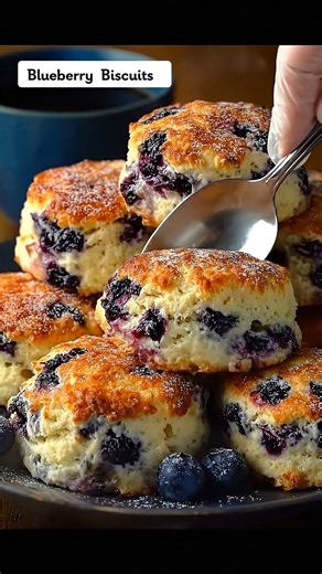 Rebecca Ellis| RD on Instagram: "Flaky Blueberry Biscuits (With Sweet Glaze) ⏱ Time Prep: 15 minutes Bake: 15–18 minutes Total: ~30 minutes 🍽 Yield 8–10 biscuits 🧾 Ingredients For the Biscuits 2 cups all-purpose flour 1 tablespoon baking powder ¼ cup sugar ½ teaspoon salt ½ cup cold unsalted butter, cubed ¾ cup cold milk or buttermilk 1 cup fresh or frozen blueberries (do not thaw if frozen) 1 teaspoon vanilla extract (optional) Zest of 1 lemon (optional, but recommended) For the Sweet Glaze 1