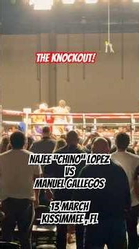 CRAZY KNOCKOUT! NAJEE “CHINO” LOPEZ VS MANUEL GALLEGOS - MARCH 13 2026 #boxing #proboxtv #knockout