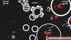 首发独家！儿子本地双人合作《二进制之星 无限》通关流程+合作生存模式+BOSS突袭模式 Binarystar Infinity 黑白红三色横版飞机游戏 低难度_游戏热门视频