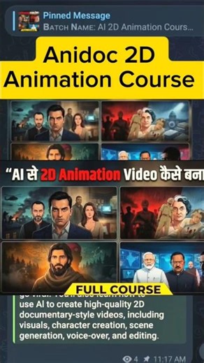 AI Se 2D Animation Video Kaise Banate Hain? | Anidoc Full Course