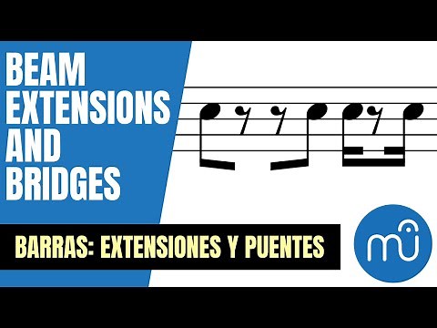 [Writing in MuseScore 3] Beam extensions and bridges (beams over rests)