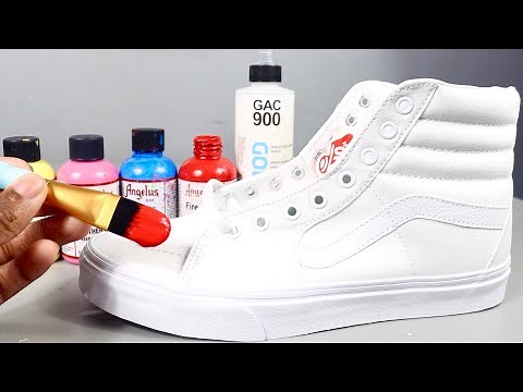 How To PAINT On FABRIC SHOES!🎨👟 (EASY)