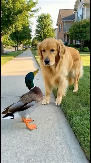 Brave Dog Saved Ducklings From Falling Drainge #dog #goldenretriever #animalrescue