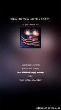 Happy Birthday America 250th version 2 military