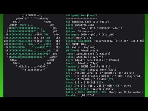 fastfetch no openSUSE Leap/Tumbleweed