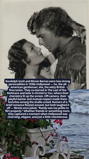 Randolph Scott and Binnie Barnes — Wit, Charm, and Hollywood Sparks #hollywoodbuzz #facts #vintage
