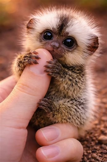 Miko the Tiny Monkey's Adorable First Raspberry Bite