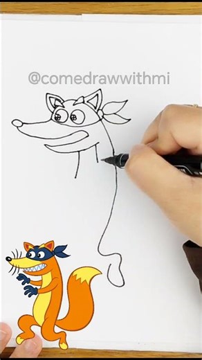 Menggambar dan Mewarnai Swiper 🦊 | Dora the Explorer | Seru & Gampang #doratheexplorer #menggambar