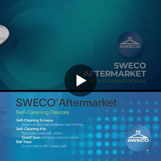 SWECO Self-Cleaning Devices for Screens | SWECO