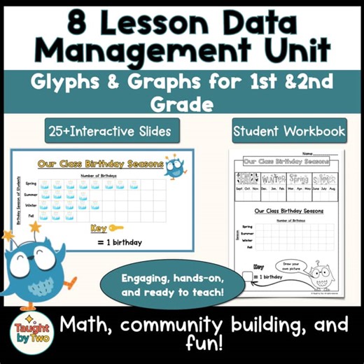 1st & 2nd Grade Data and Graphing | Bar Graphs, Tally Charts & Digital Resources
