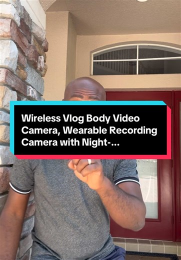 Wireless Vlog Body Camera: Ideal for Vloggers