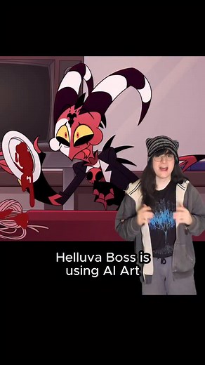 Did Helluva Boss use AI art? #animation #helluvaboss #hazbinhotel #vivziepop | SoldOfficial
