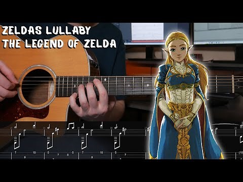 Zelda's Lullaby - The Legend of Zelda - Fingerstyle Guitar Tutorial + TAB