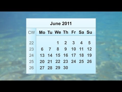 June 2011 Calendar