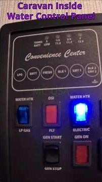 Caravan Inside Water Control Panel