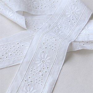 Cotton Lace Trim in off White, Eyelet Cotton Lace, Embroidery Eyelet Lace, Floral Cotton Lace, Cotton Trimming - Etsy
