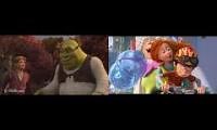 Mix of 2 videos from youtube : Shrek Vs The Lorax Sparta Comparison 1 (TEOTW Edition)