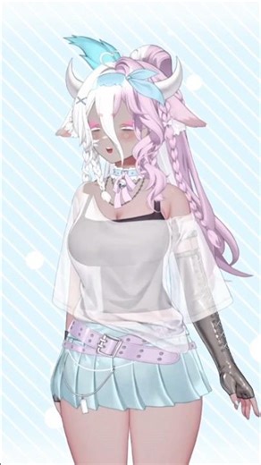 i’ve gotta get pumped frfr,,, (ALSO I GOT MY NEW PERMA MODEL IM A COW YALL)#fyp #vtuber #crunk #adhd