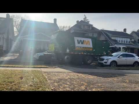 Waste Management Peterbilt 320 Heil Python Garbage Truck in Detroit Michigan