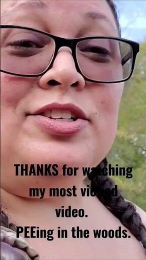 PEEing 🪵in the WOODS. 🌳(FEMALE DEMO ~ STRATION) #AdventurousJeriLynn #shorts #pee in the woods