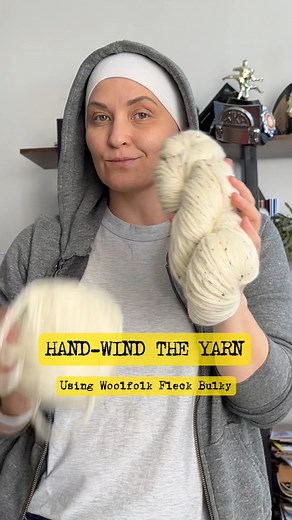 16K views · 82 reactions | How I hand wind my yarn! #Knitting #crochet #knittingtutorial #knittingforbeginners #crochetforbeginners | Gotham Knits | Facebook