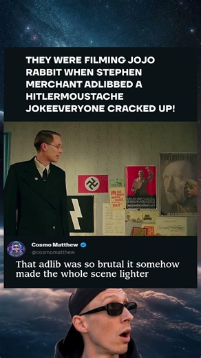 No one expected THIS from Stephen Merchant on set 😳🎬