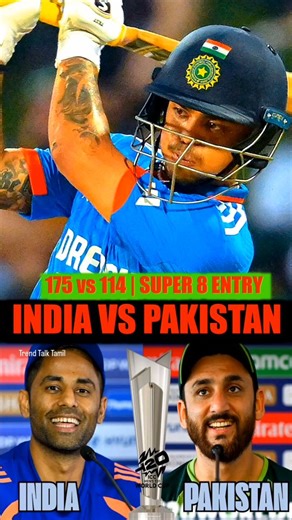 Blue dominance 🇮🇳 on the big stage! 🔥 India outplays Pakistan in a high-pressure clash and the fans witnessed pure class tonight. From bat to ball — complete control, complete statement. 💪 Moments like this stay forever in cricket history. Follow trend talk tamil for match updates & big moments 🏏 [ind vs pak result, india beats pakistan, cricket rivalry india pakistan, team india victory, cricket match highlights] #indiavspakistan #cwc #t20worldcup #cricket teamindia | Dha Nandakumar Talkz-