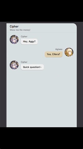 Cipher has a question! #honkaistarrail