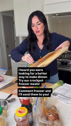 If you’re seeing this, future you needs these 🙌 10 Crockpot Freezer Meals = stress-free dinners Comment FREEZER and I’ll send them to you ❄️🍲 | Eating on a Dime