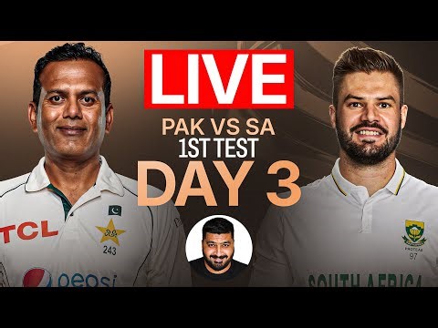 PAK vs SA Live Match Today: Day 3 | Pakistan vs South Africa Live Score & Commentary |