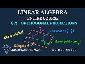 Master Orthogonal Projections Onto Subspaces: Closest Points and Distances