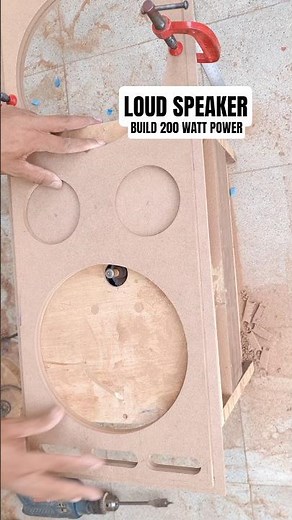 Homemade 200W Speaker – Crazy Loud! 🔊 #diyspeaker #200wspeaker #soundsystem