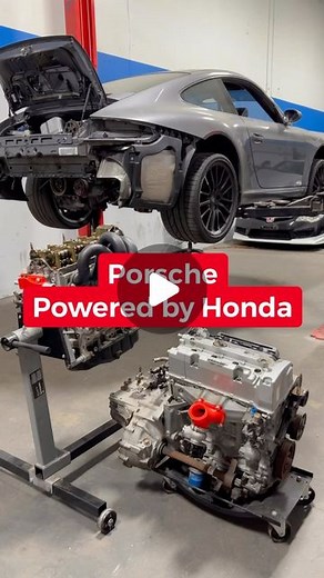 HondaPro Jason on Instagram: "Porsche powered by Honda! K swap the world. @tuningbynick develops kits to install a Honda engine into Porsche 911’s, Porsche Cayman‘s, and the Porsche Boxster #Honda #porsche #porsche911 #kswap #kswaptheworld"
