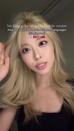 Giọng hát của tôi khi hát bằng 4 thứ tiếng (cover)