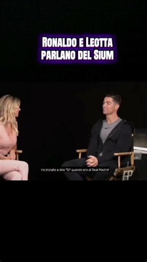 Ronaldo e Leotta parlano del Sium#intervista #calcio #dilettaleotta #cristianoronaldo #siuuuuu