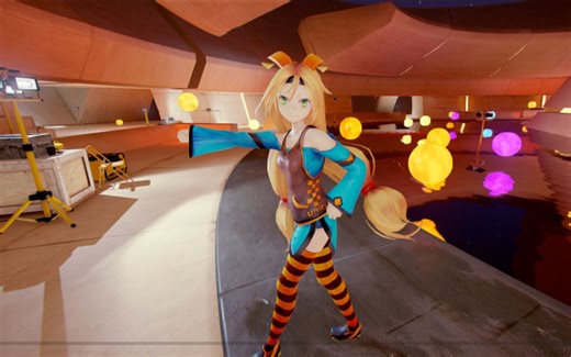 Unity3D实现MMD功能测试 写实版场景配Unity娘，教程稍后放出