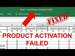 How to Fix Product Activation Failed in Microsoft Excel | Fix excel product activation failed