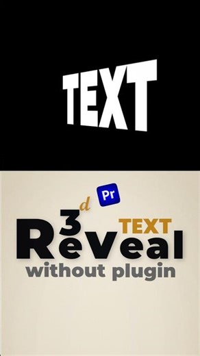 Hidden 3D Text Effect 😳 | Premiere Pro