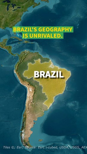9.6K views · 93 reactions | Brazil's geogreaphy is unrivaled! #Brazil #Brasil #geography #mountains #nature #SouthAmerica | Worldatlas.com | Facebook