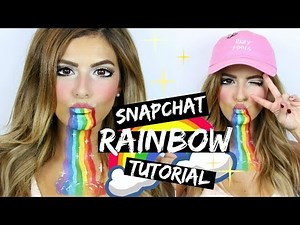 SNAPCHAT RAINBOW FILTER MAKEUP TUTORIAL
