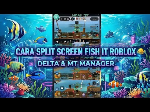 SPLIT SCREEN REDFINGER FISH IT ROBLOX DELTA PAKE MT MANAGER
